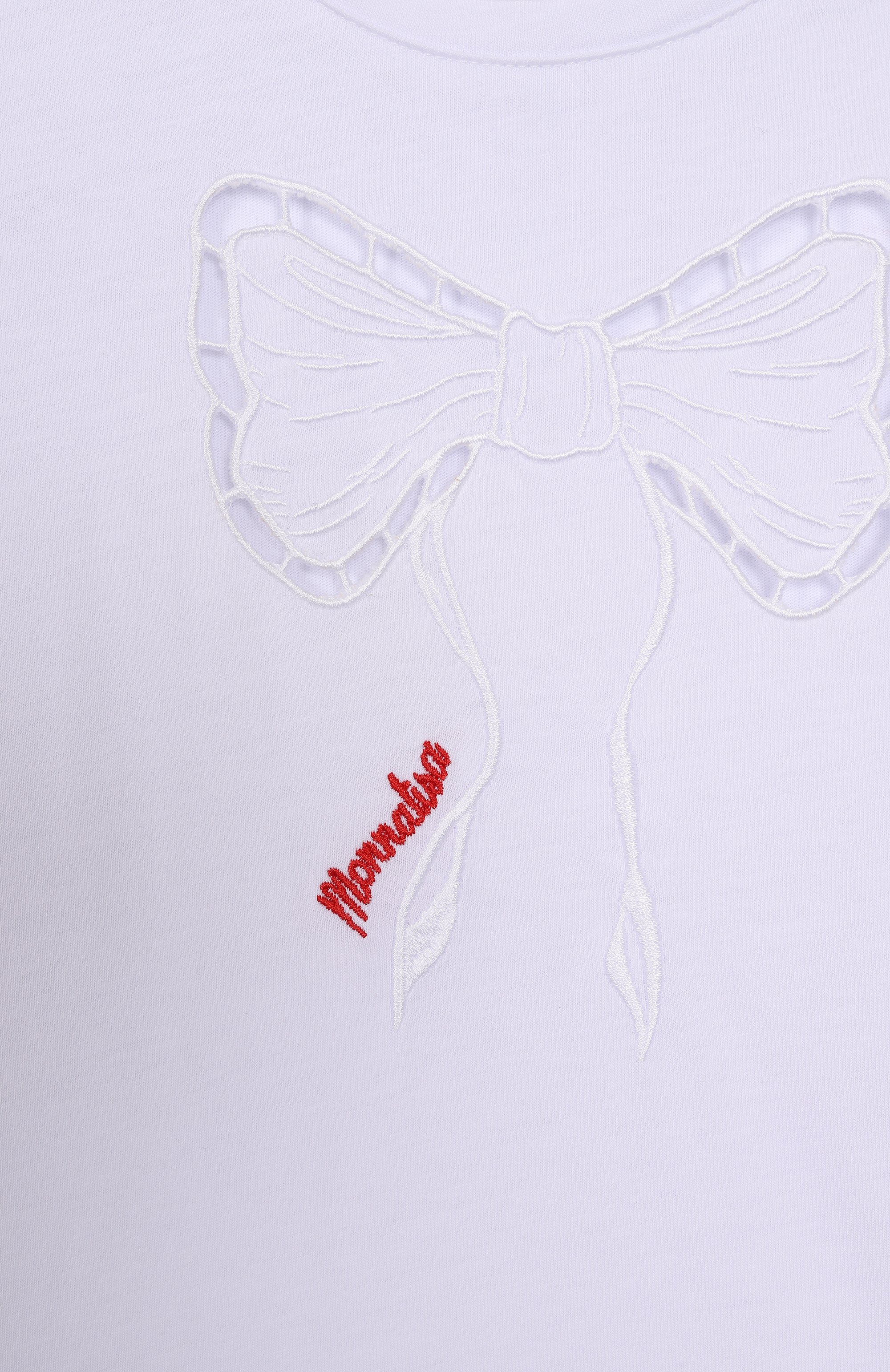 Хлопковая футболка MONNALISA, арт. 19E624, фото 3