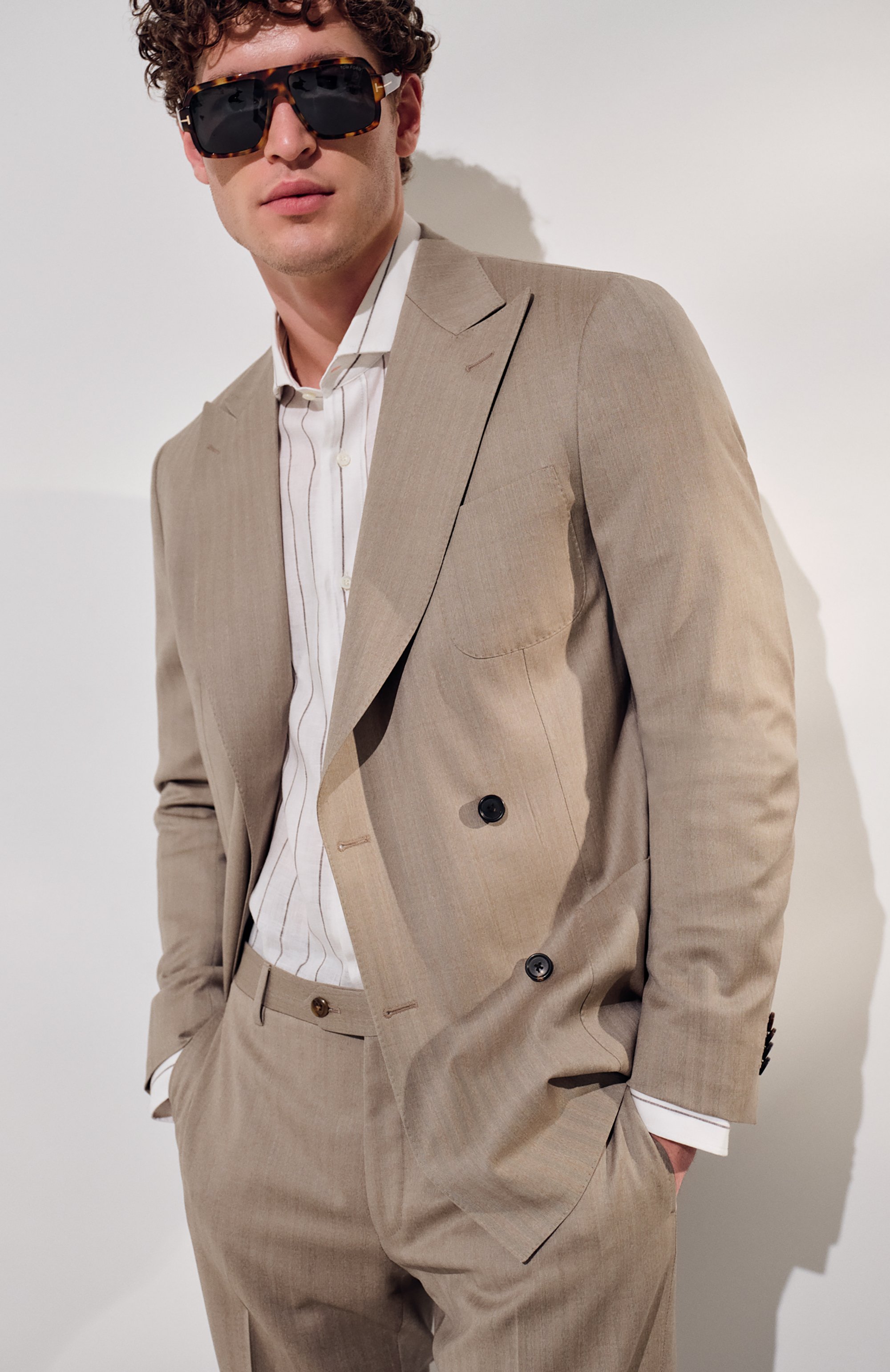 Льняная рубашка BRUNELLO CUCINELLI, арт. MM6860028, фото 7