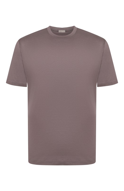 Хлопковая футболка Capobianco 20M660.MK00._001 Коричневый 20M660.MK00._001