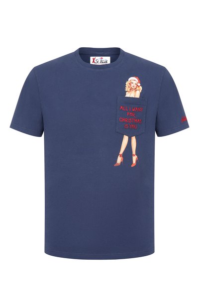 Мужская хлопковая футболка MC2 SAINT BARTH, арт. C0NR0002-02658I/C0NN0R WARM