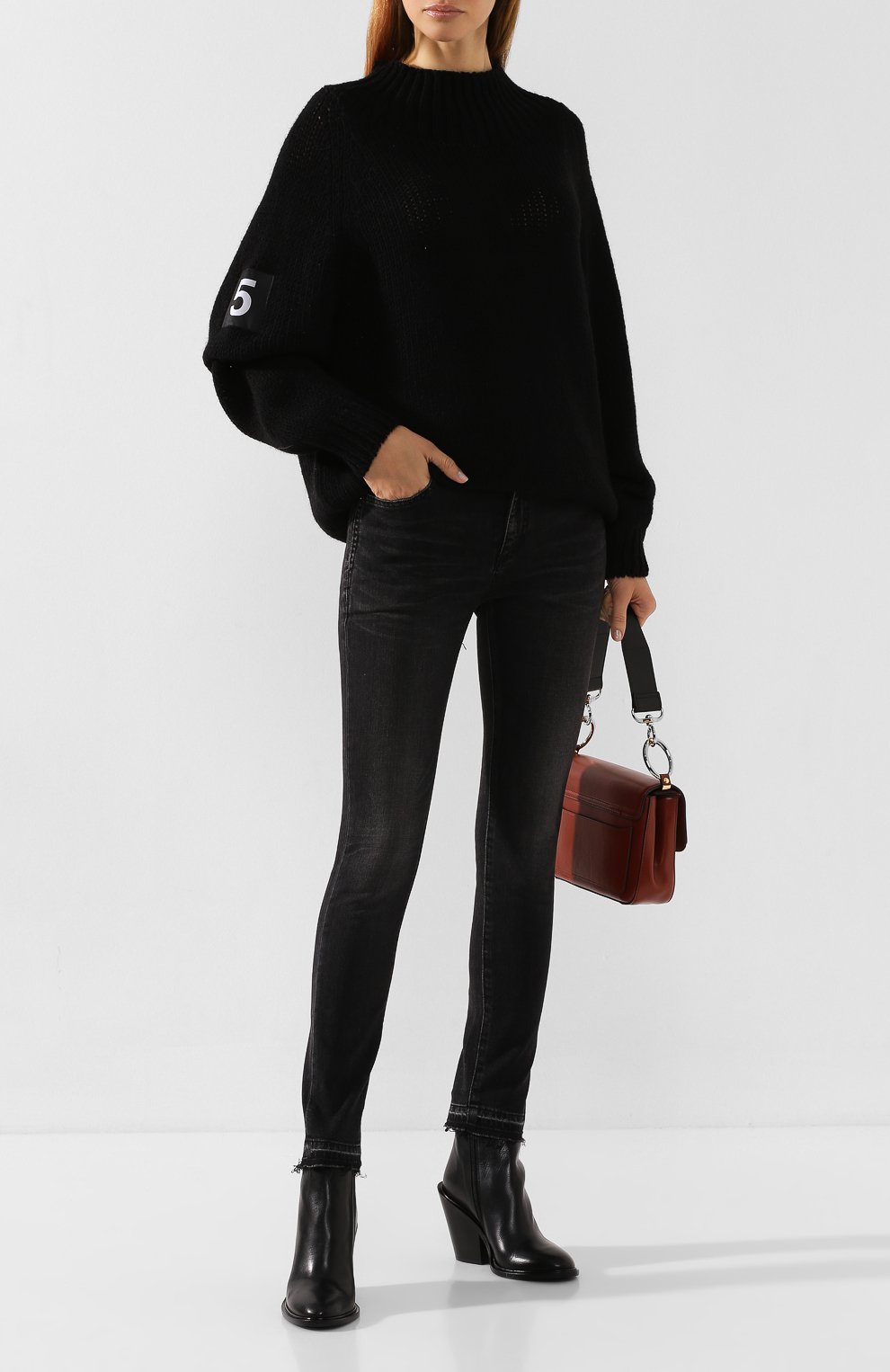 Свитер 5PREVIEW черного цвета по цене 14400 руб., арт. V044, фото 2 Свитер 5PREVIEW, арт. V044, фото 2