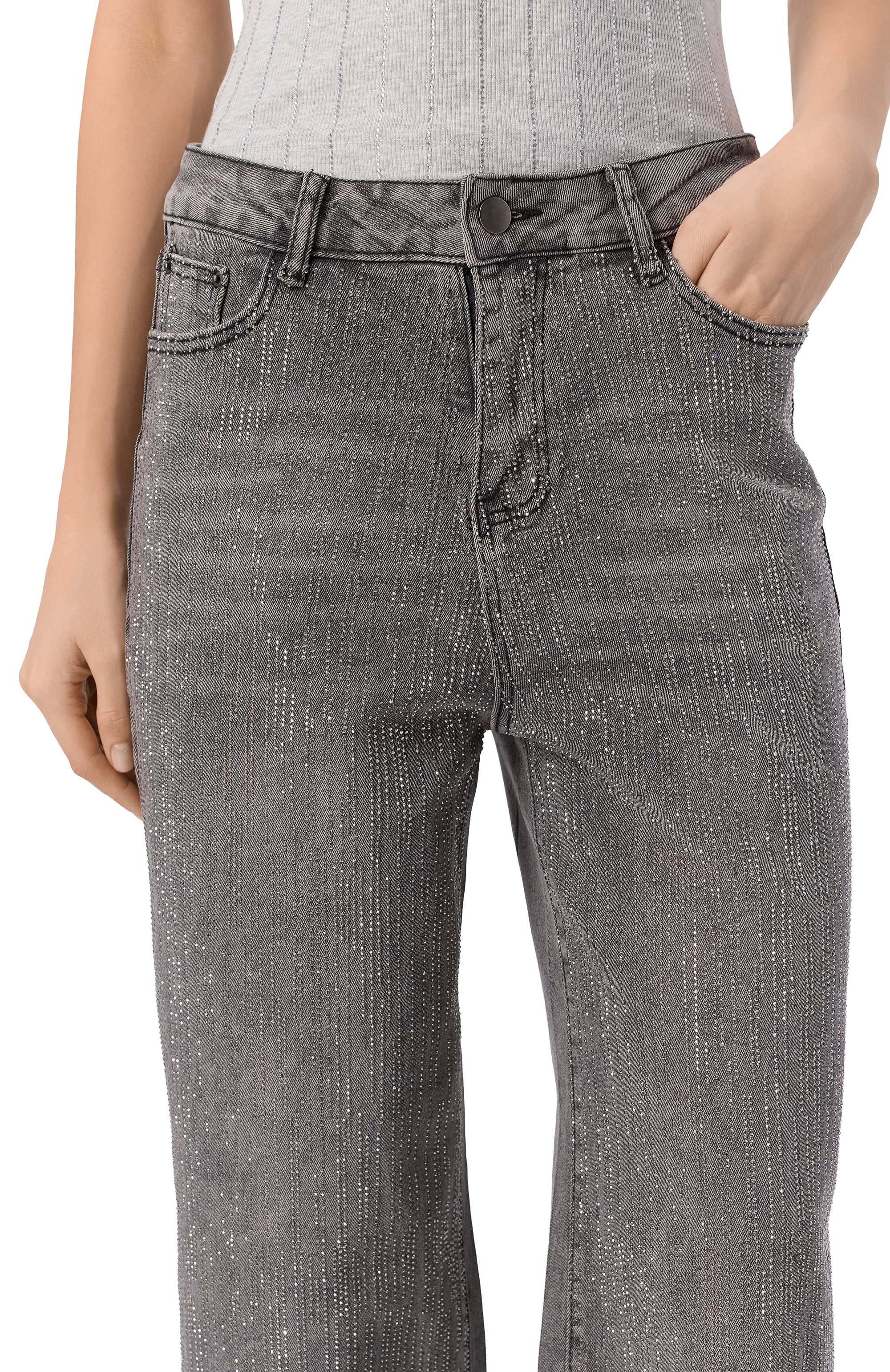 Джинсы britney SASHA KIM серого цвета по цене 89900 руб., арт. SK-00001794, фото 5 Джинсы britney SASHA KIM, арт. SK-00001794, фото 5