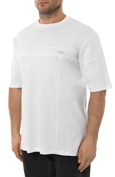 Хлопковая футболка ZILLI, арт. TSR001M0110VZI0P0/66, фото 3