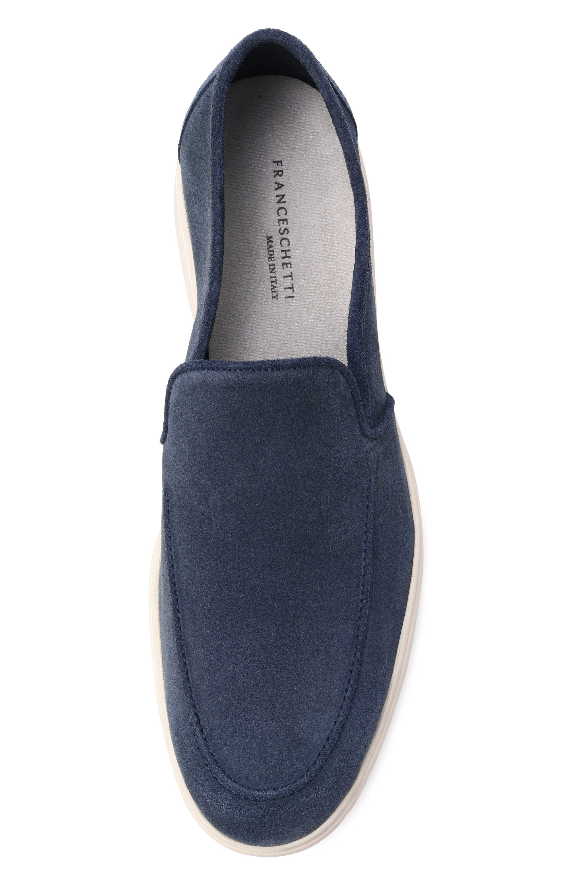 Замшевые лоферы FRANCESCHETTI темно-синего цвета по цене 57650 руб., арт. 1078032/R0VESC. GINEVRA, фото 5 Замшевые лоферы FRANCESCHETTI, арт. 1078032/R0VESC. GINEVRA, фото 5