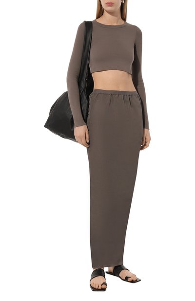 Юбка RICK OWENS серого цвета по цене 74600 руб., арт. RP01D2331, фото 2 Юбка RICK OWENS, арт. RP01D2331, фото 2