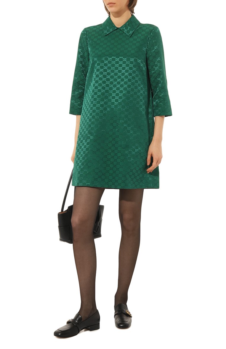 Женские кожаные лоферы marmont GUCCI черного цвета, арт. 602496 C9D00 | Фото 2 (Подошва: Плоская; Каблук высота: Низкий; Материал внутренний: Натуральная кожа; Материал утеплителя: Без утеплителя; Материал внешний: Натуральная кожа)