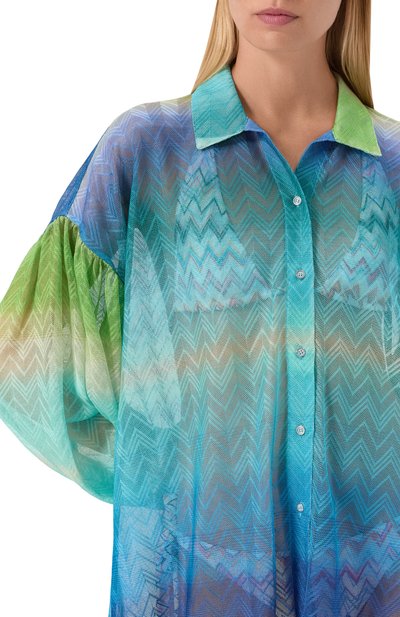 Туника MISSONI голубого цвета по цене 107500 руб., арт. MC24SK00/BR013X, фото 5 Туника MISSONI, арт. MC24SK00/BR013X, фото 5