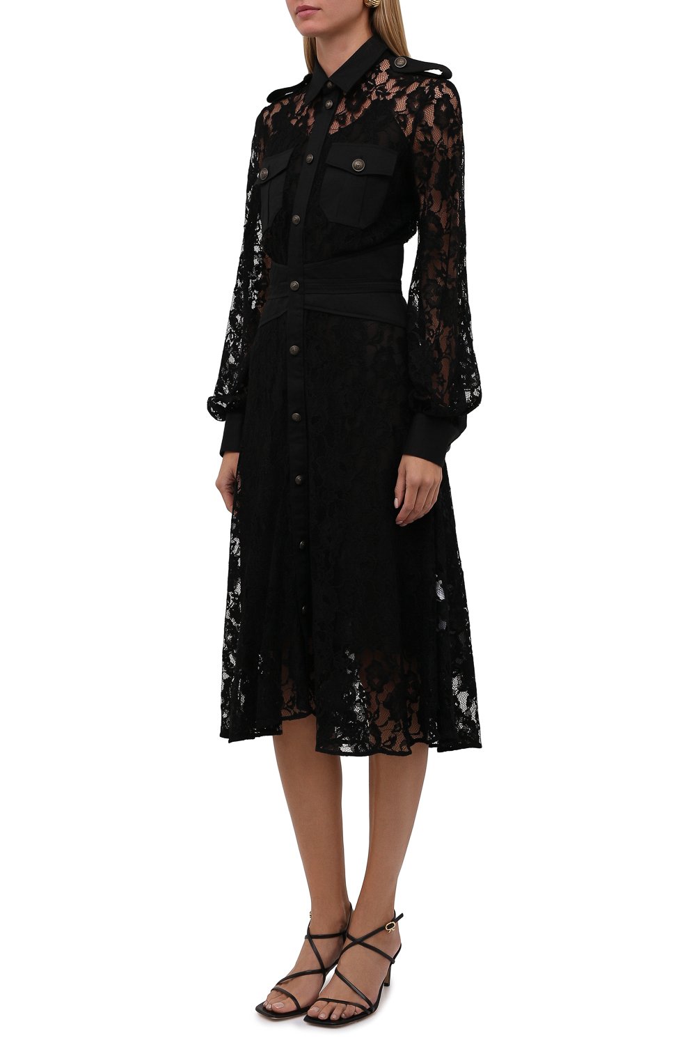 Платье из вискозы DSQUARED2 черного цвета по цене 158500 руб., арт. S72CV0264/S54162, фото 3 Платье из вискозы DSQUARED2, арт. S72CV0264/S54162, фото 3