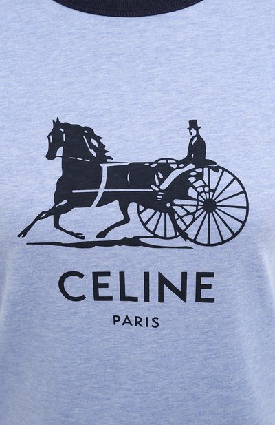 Хлопковая футболка CELINE, арт. 2X575485F, фото 5