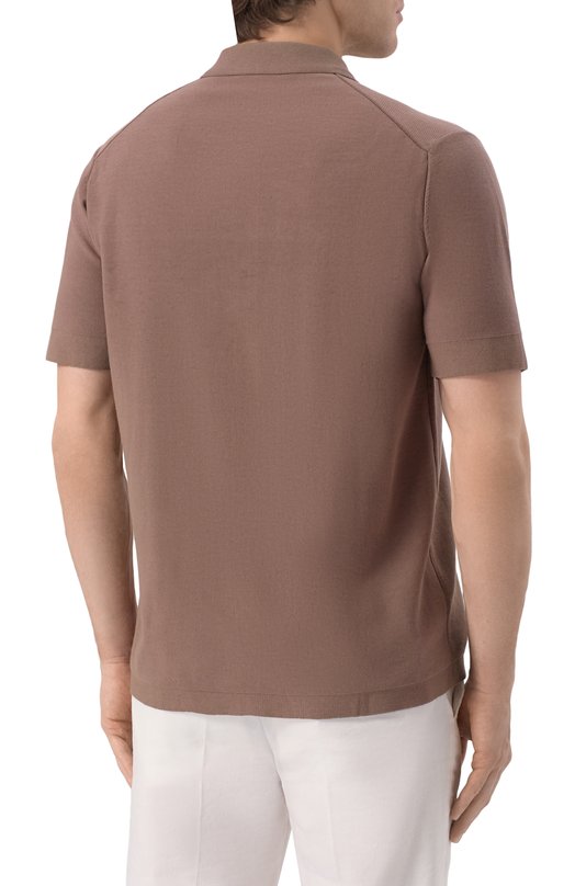 Хлопковая рубашка Van Laack SAFIR0S/S00301 Коричневый  SAFIR0S/S00301 Фото 4
