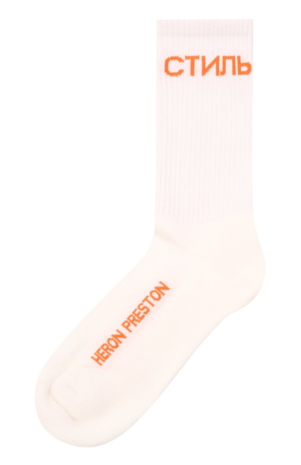 Хлопковые носки HERON PRESTON белого цвета по цене 5510 руб., арт. HWRA008S22KNI0010122, фото 1 Хлопковые носки HERON PRESTON, арт. HWRA008S22KNI0010122, фото 1