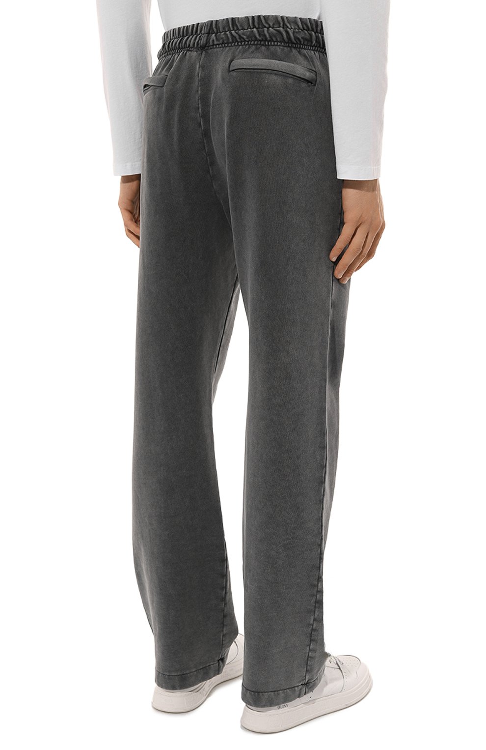 Хлопковые брюки DIEGO VENTURINO серого цвета по цене 32100 руб., арт. D3W4DVPNTLTDSTR, фото 4 Хлопковые брюки DIEGO VENTURINO, арт. D3W4DVPNTLTDSTR, фото 4