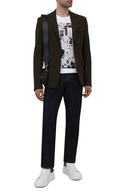 Кожаные кеды oversized ALEXANDER MCQUEEN, арт. 553680/WIA4N, фото 2