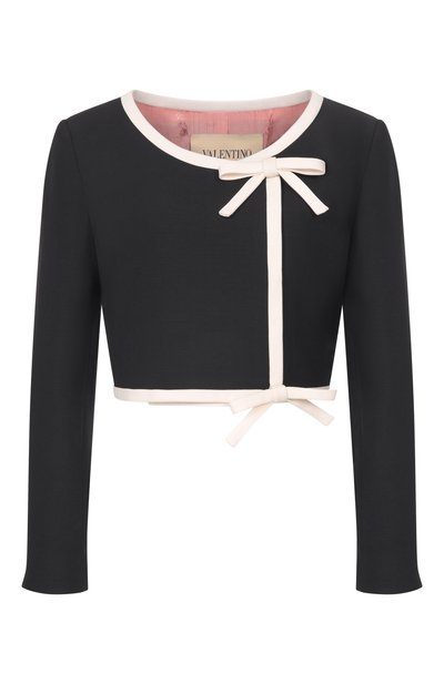 Женский жакет из шерсти и шелка VALENTINO, арт. 8B3CE545/1CF