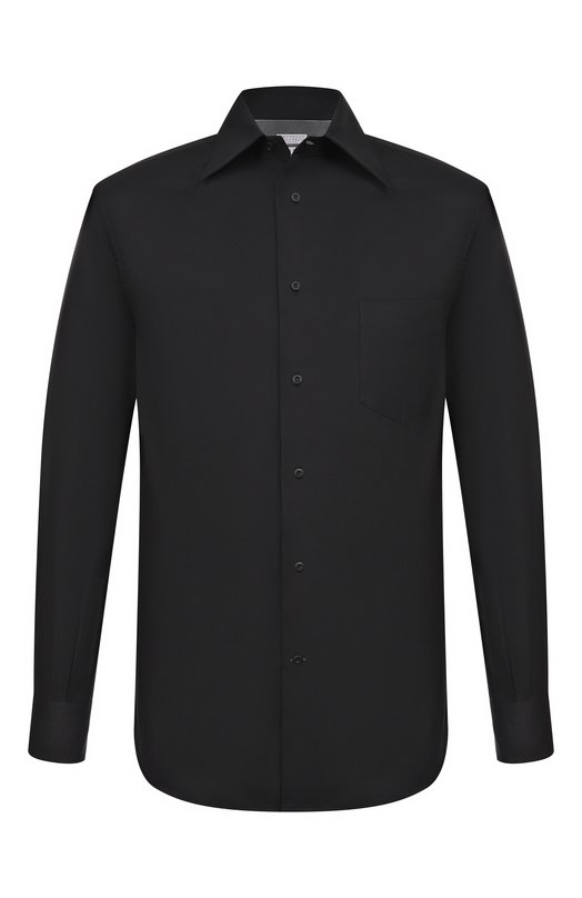 Хлопковая сорочка Brunello Cucinelli MW6040621 Чёрный MW6040621