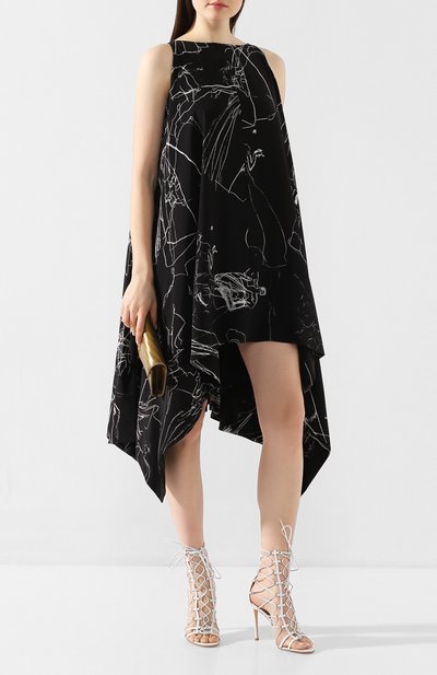 Шелковое платье ALEXANDER MCQUEEN, арт. 617198/QDAAP, фото 2