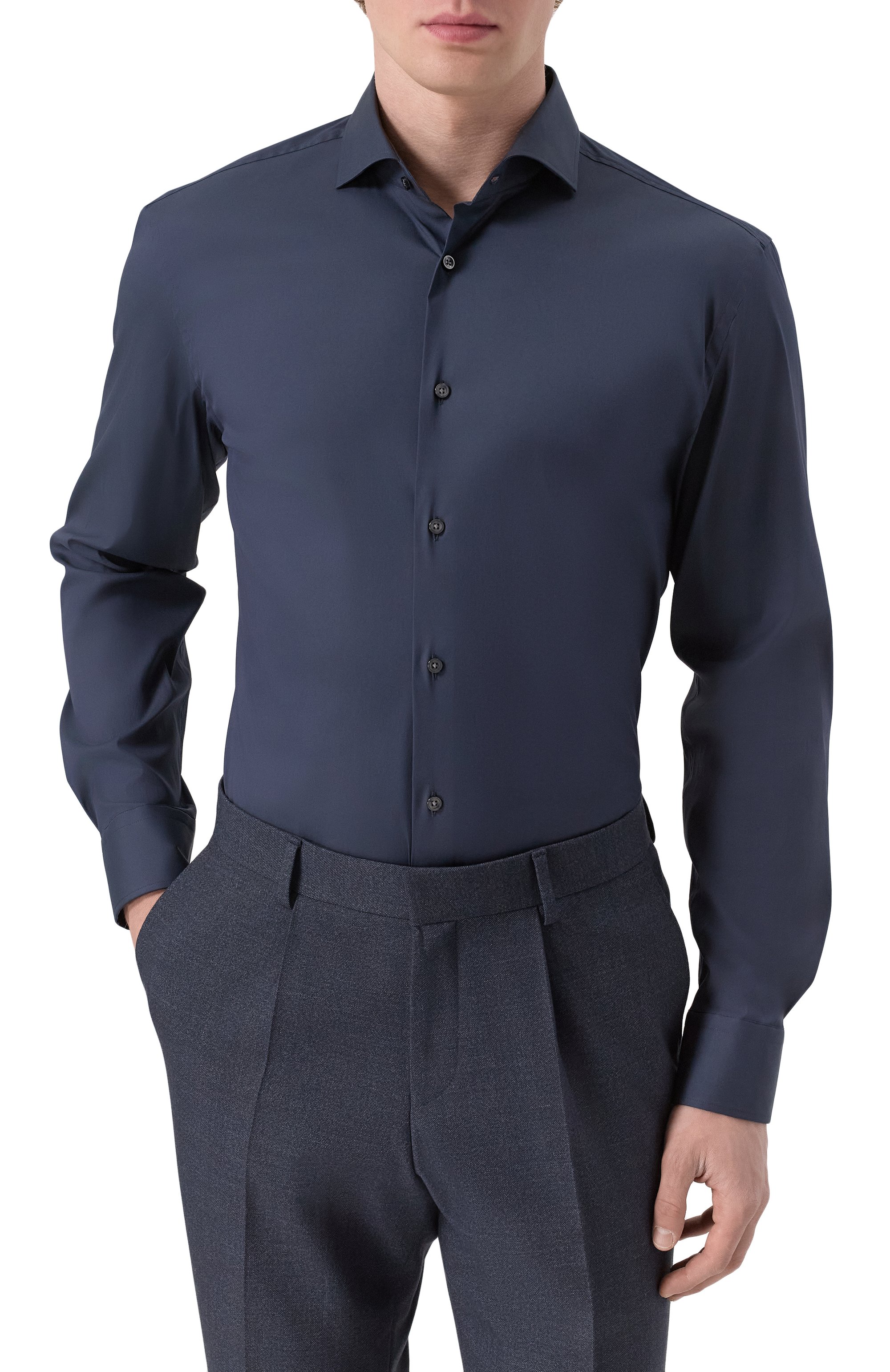 Хлопковая сорочка BOSS, арт. 50479915, фото 3