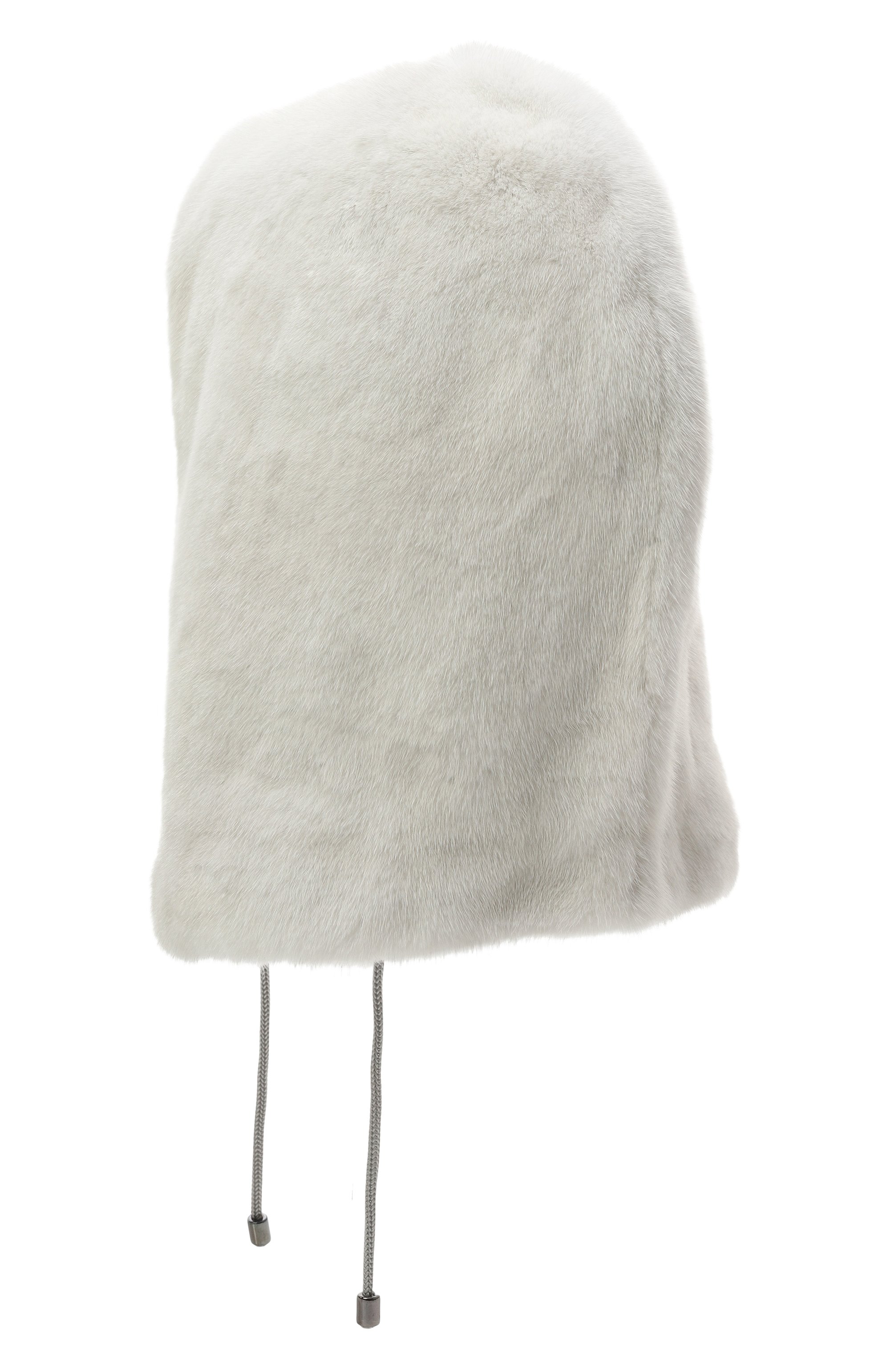 Меховой капюшон из норки VICTORIA KUSENKOVA светло-серого цвета по цене 121660 руб., арт. 191600008545, фото 2 Меховой капюшон из норки VICTORIA KUSENKOVA, арт. 191600008545, фото 2