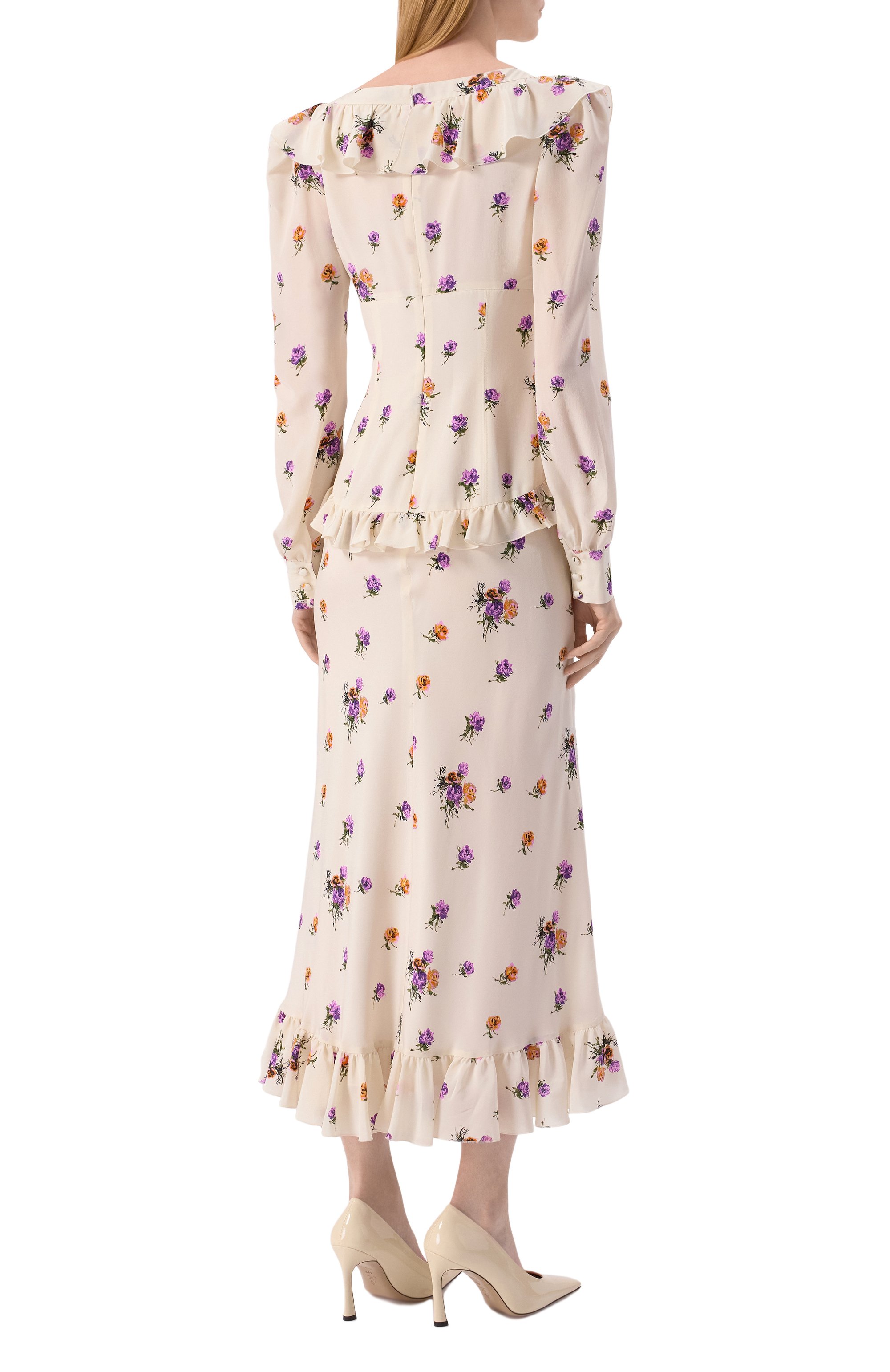 Шелковое платье ALESSANDRA RICH, арт. FABX4037-F4466, фото 4