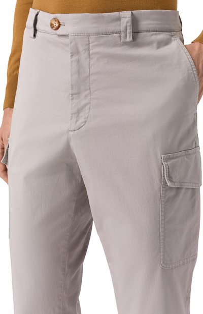 Хлопковые брюки-карго BRUNELLO CUCINELLI, арт. M289LE1890, фото 5