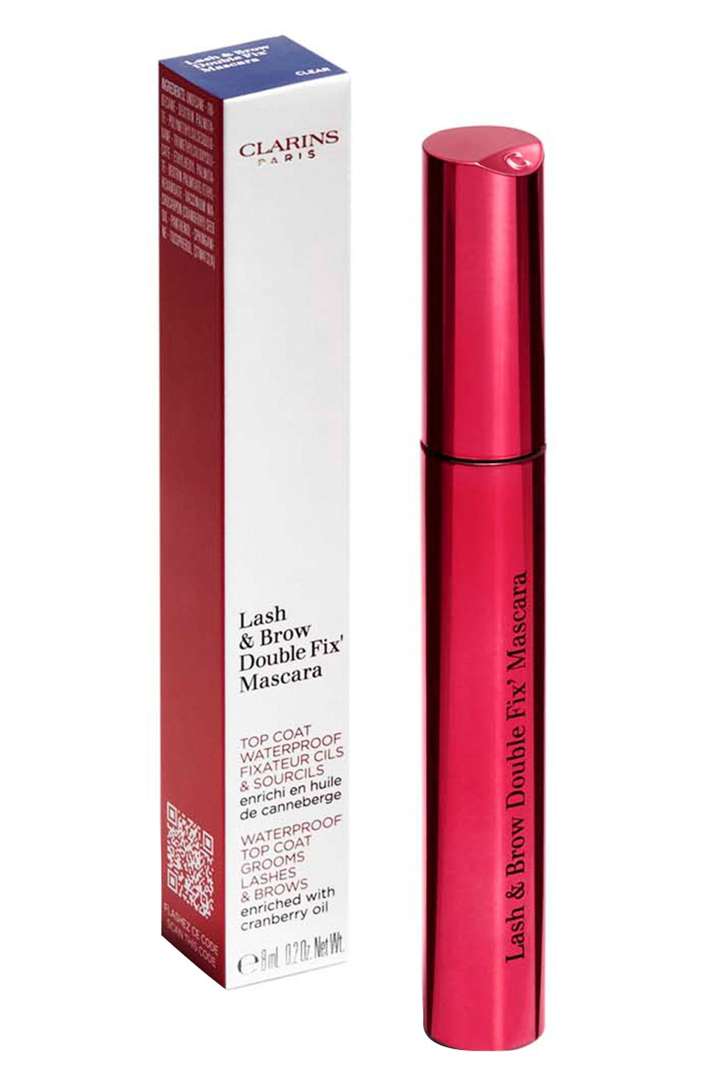 Водостойкий фиксатор для ресниц и бровей lash & brow double fix’ mascara, тон прозрачный (8ml) CLARINS, арт. 80088557, фото 4