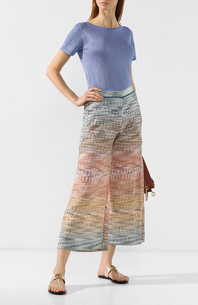 Футболка MISSONI синего цвета по цене 48350 руб., арт. MDN00125/BK0281, фото 2 Футболка MISSONI, арт. MDN00125/BK0281, фото 2