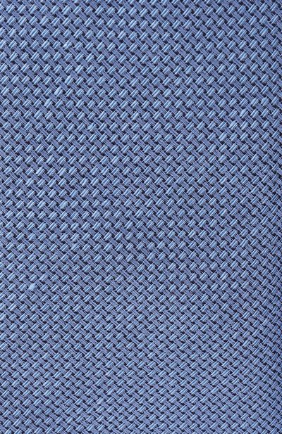 Галстук из шелка и льна CANALI голубого цвета по цене 23150 руб., арт. 18/HJ04592, фото 4 Галстук из шелка и льна CANALI, арт. 18/HJ04592, фото 4