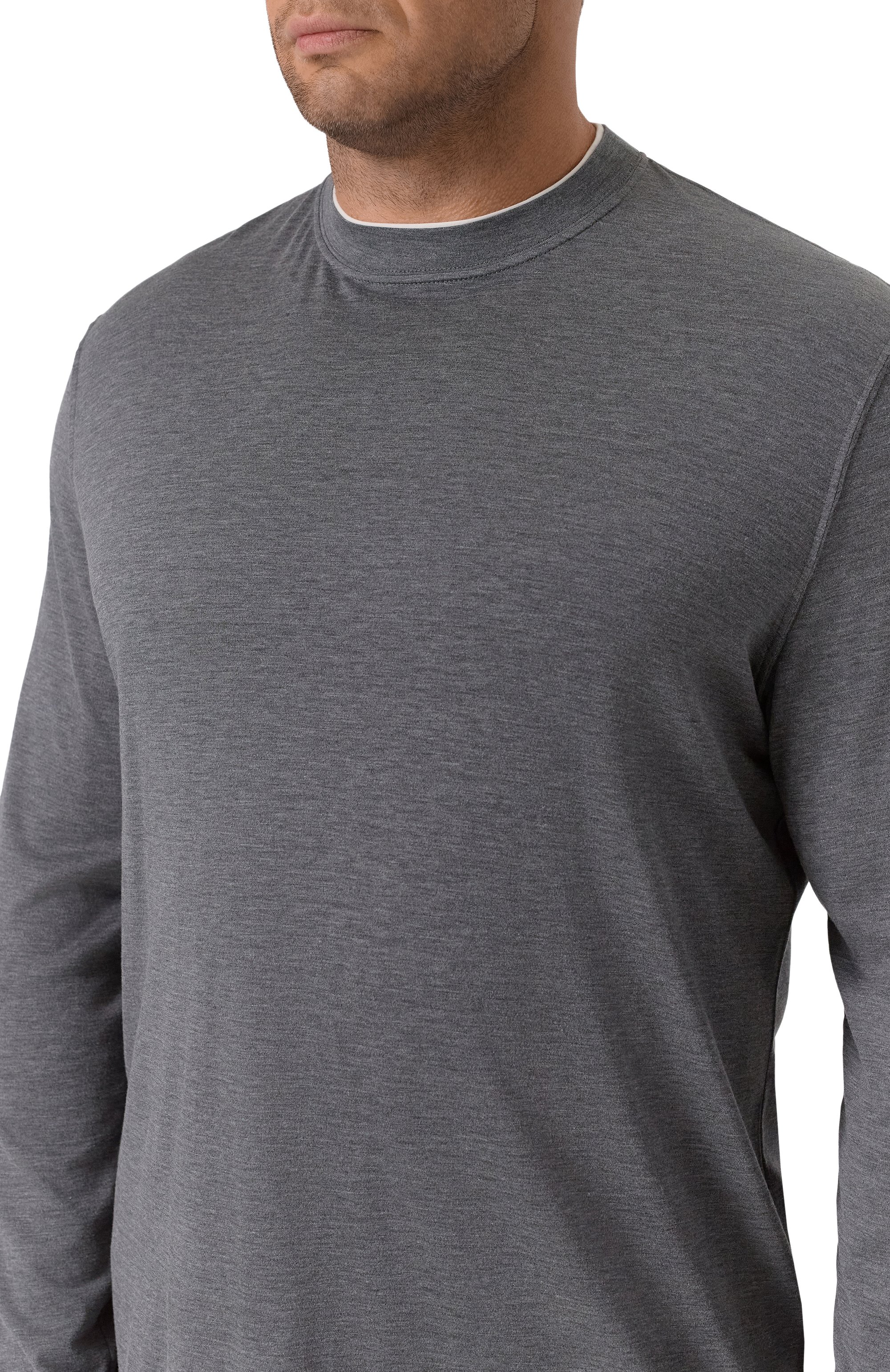 Лонгслив из шелка и хлопка BRUNELLO CUCINELLI, арт. MH8367433, фото 5