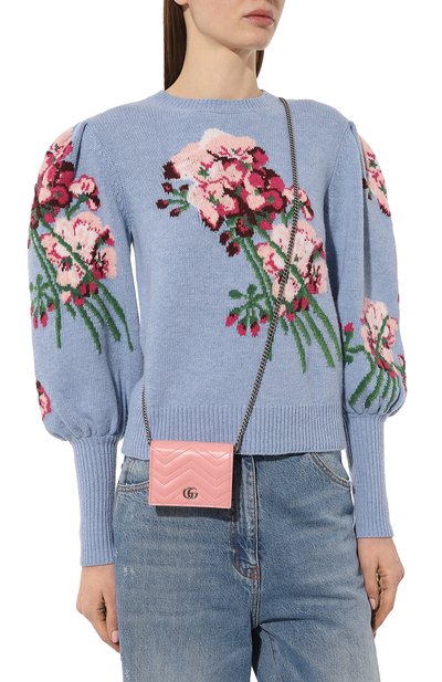 Кожаный футляр для кредитных карт gg marmont GUCCI, арт. 625693 DTD1P, фото 2