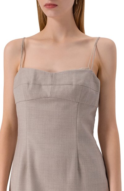 Шерстяное платье 12 STOREEZ бежевого цвета по цене 29000 руб., арт. 132840, фото 5 Шерстяное платье 12 STOREEZ, арт. 132840, фото 5