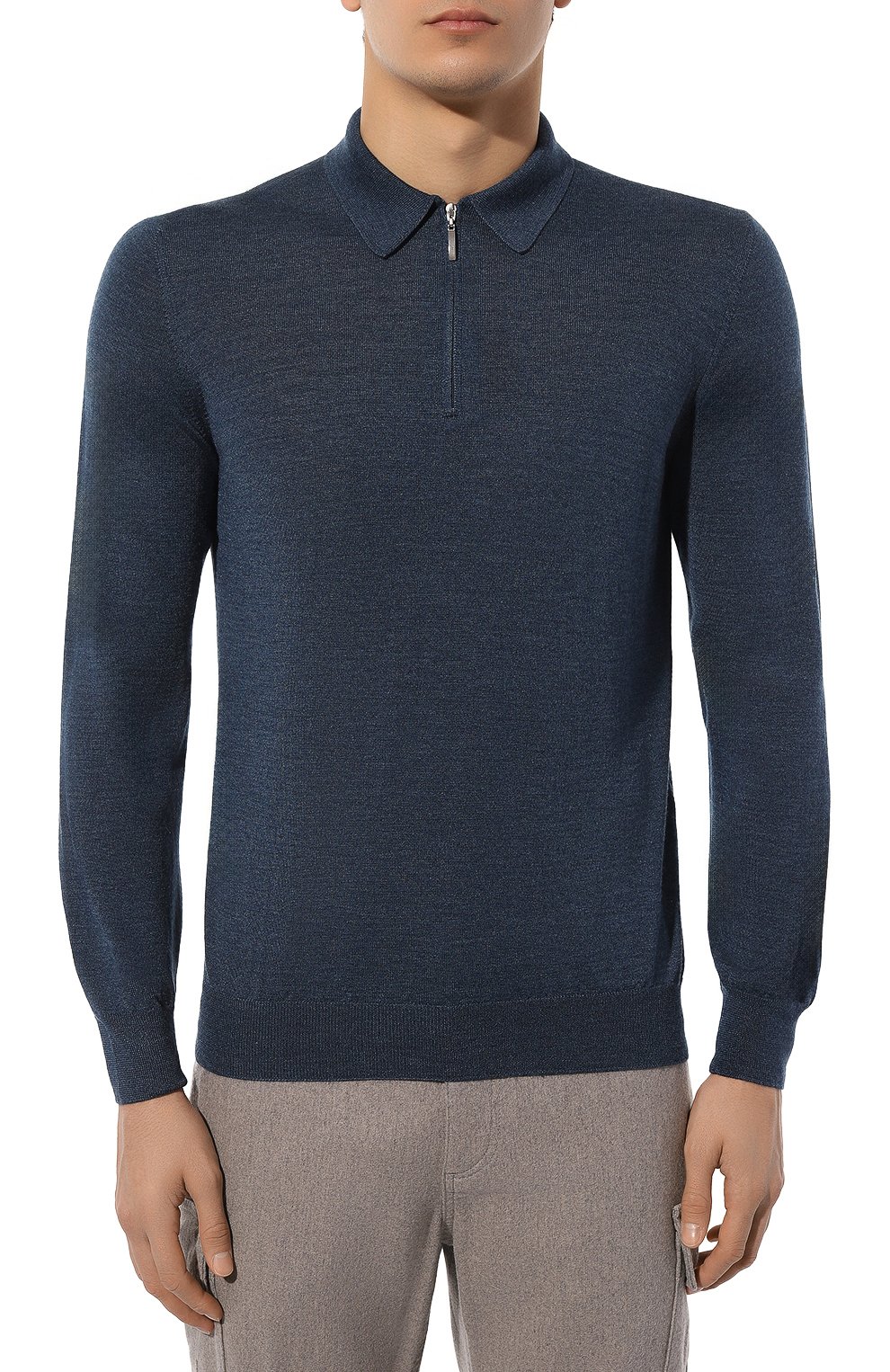 Поло из шерсти и шелка GRAN SASSO, арт. 57137/13190, фото 3