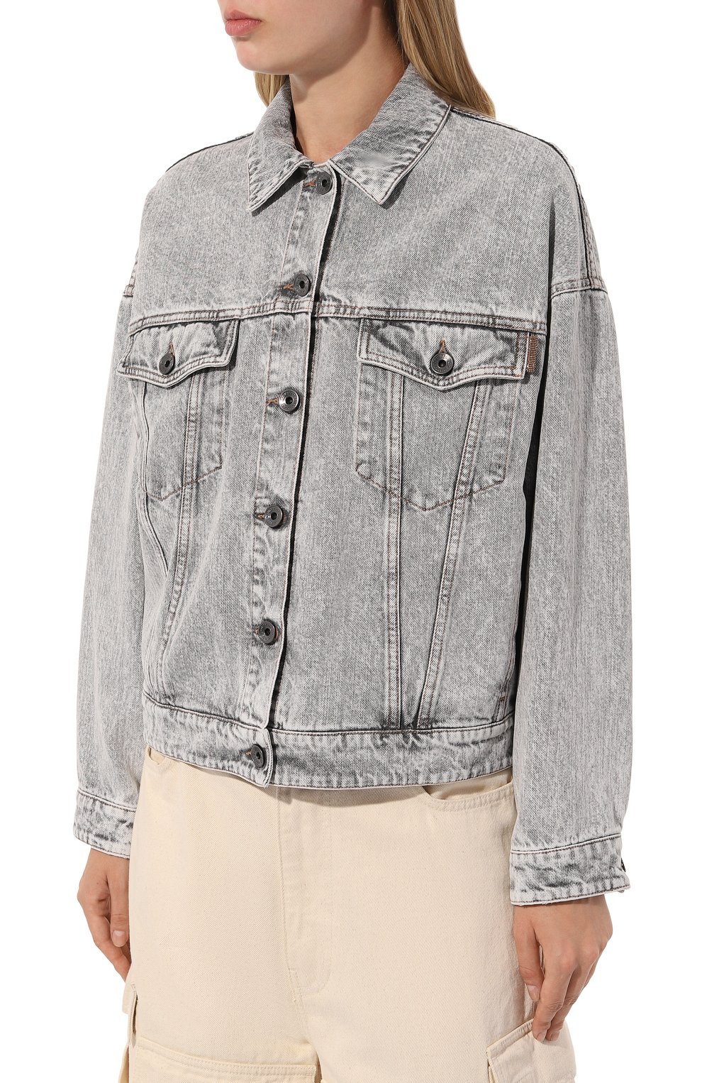 Джинсовая куртка BRUNELLO CUCINELLI, арт. MA0952984, фото 3