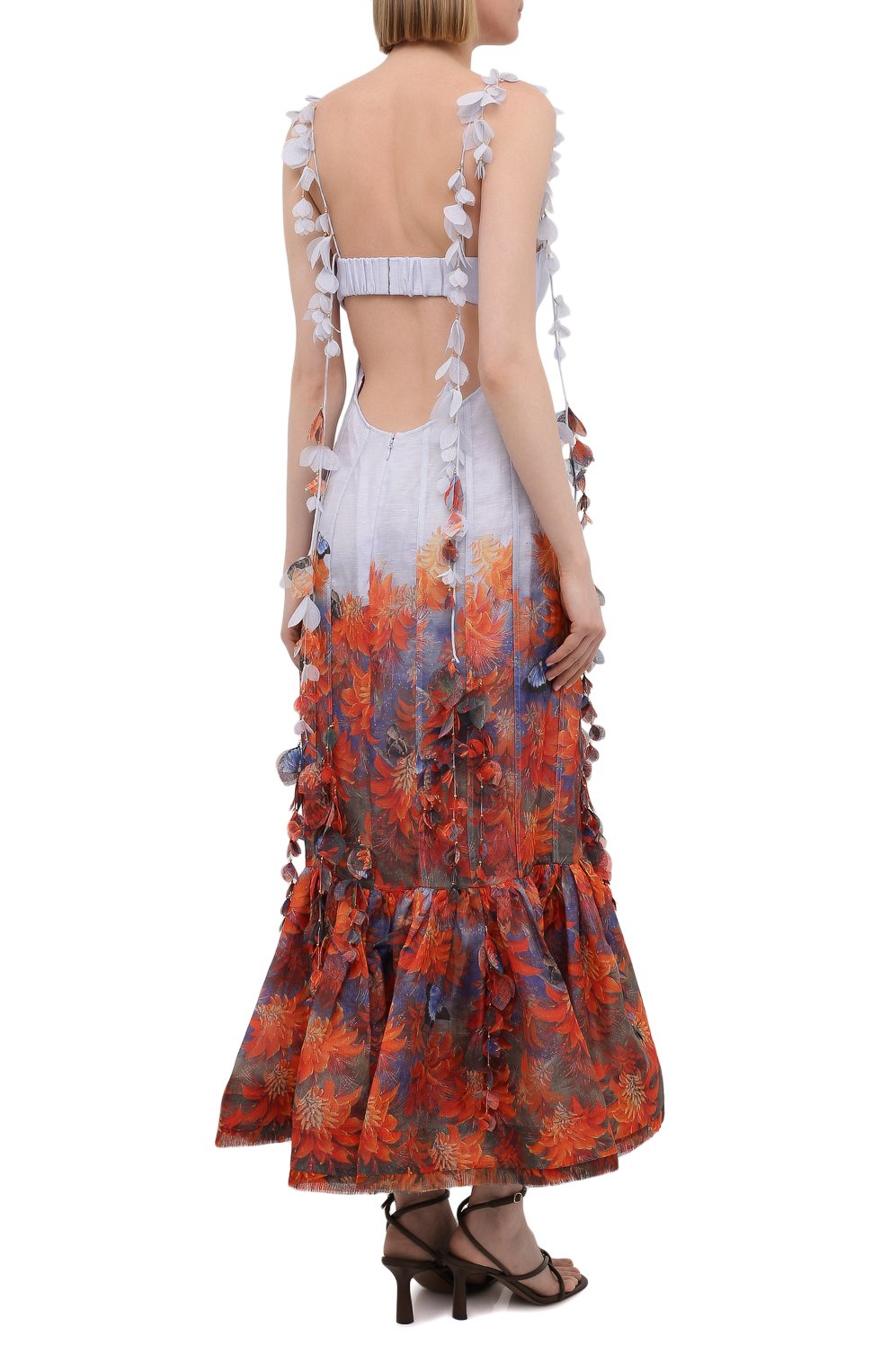 Платье из льна и шелка ZIMMERMANN, арт. 1718DB0T, фото 4