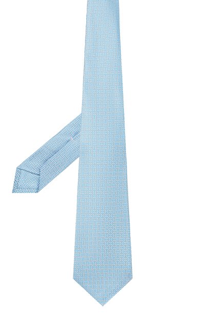 Шелковый галстук KITON синего цвета по цене 28050 руб., арт. UCRVKLC01I10, фото 3 Шелковый галстук KITON, арт. UCRVKLC01I10, фото 3