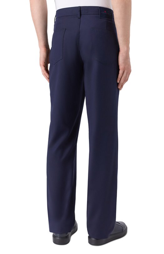Шерстяные брюки Kiton UPR005LK0127H05 Синий  UPR005LK0127H05 Фото 4