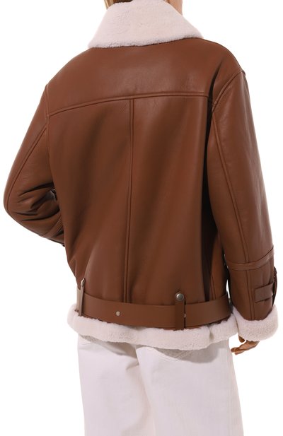 Дубленка из овчины BATS коричневого цвета по цене 165000 руб., арт. FW22_SA_004, фото 4 Дубленка из овчины BATS, арт. FW22_SA_004, фото 4