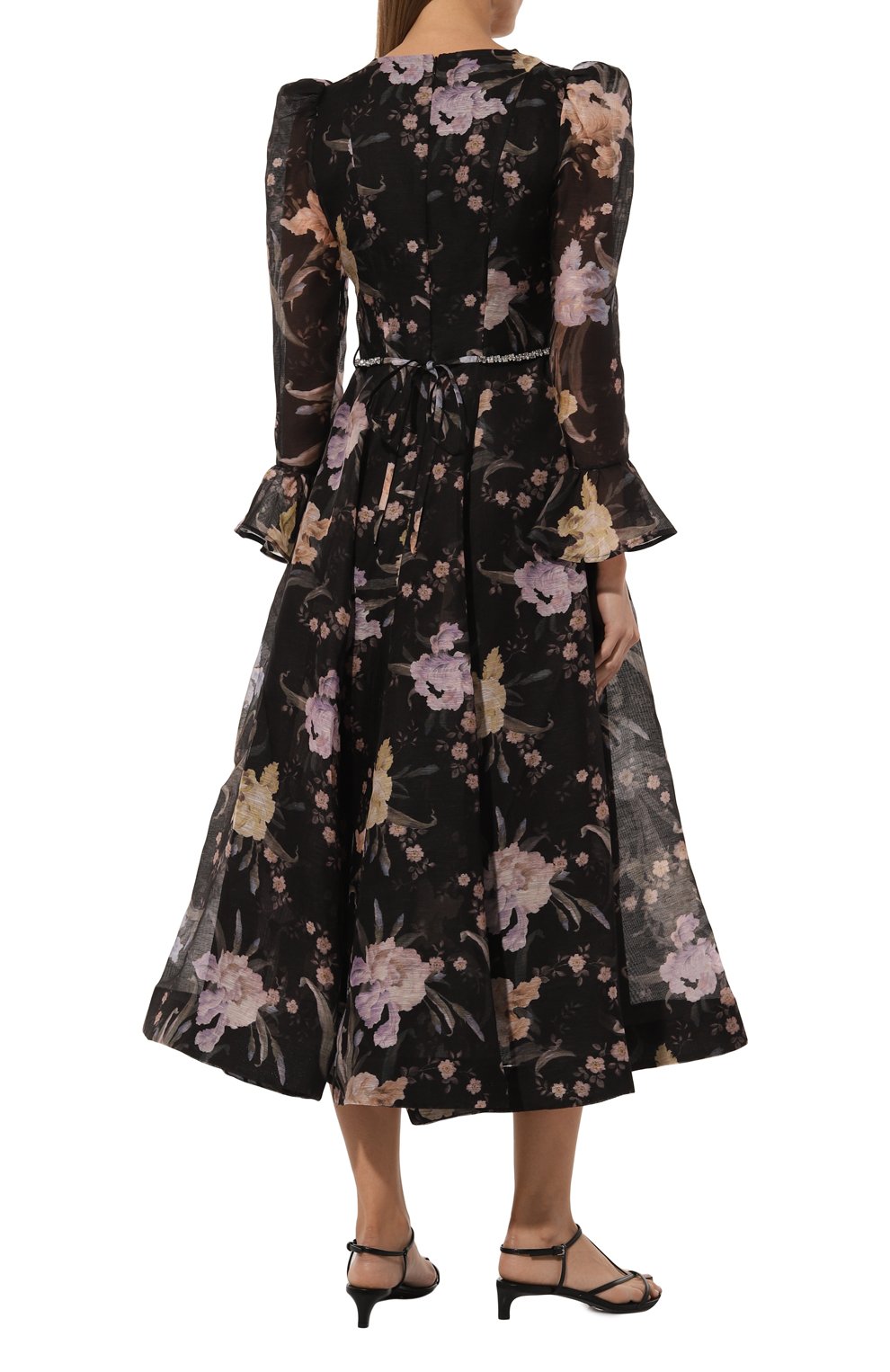 Платье изо льна и шелка ZIMMERMANN, арт. 4694DF242, фото 4