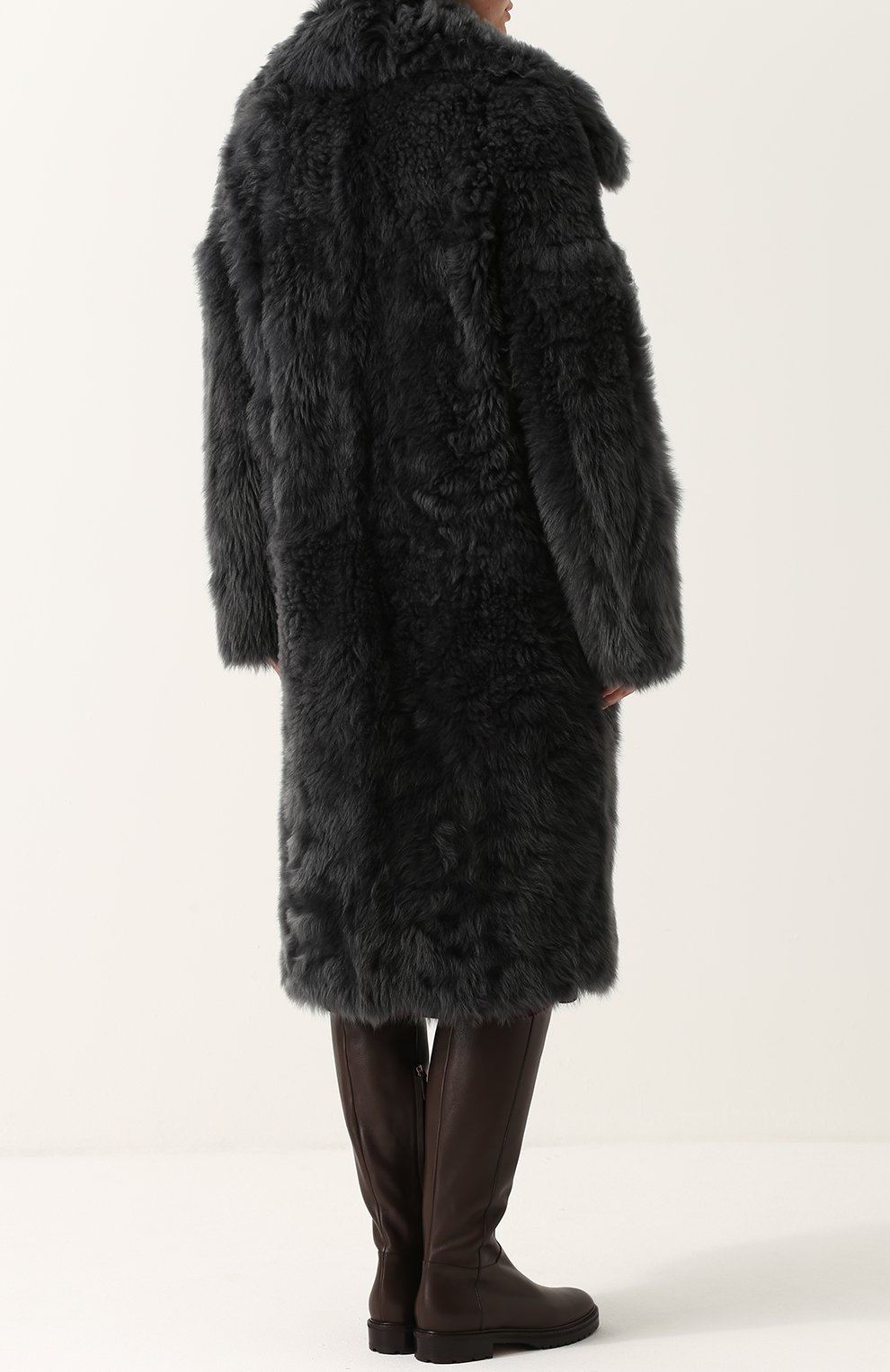 Шуба прямого кроя из овчины TOM FORD, арт. CPF627-FUX039, фото 4