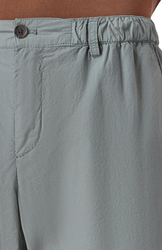 Хлопковые шорты Paul&Shark 25414026_001 Хаки  25414026_001 Фото 5