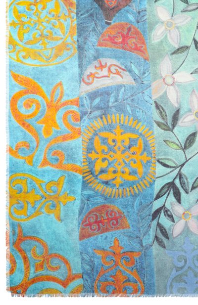 Шаль праздник весны из кашемира и шерсти GOURJI, арт. 91150255/442191117, фото 4