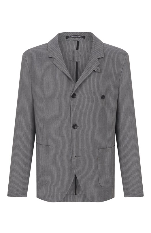 Льняной пиджак Hannes Roether J0P32PE.6069 Серый J0P32PE.6069