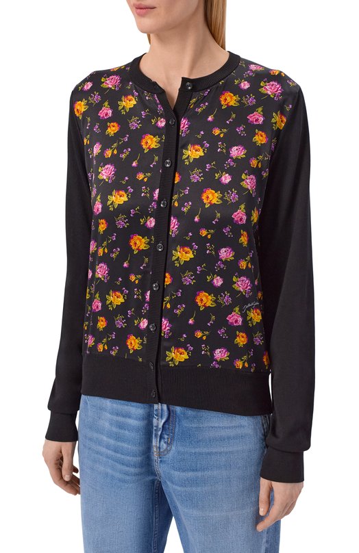 Шелковый кардиган Dolce & Gabbana FXV10T/JBS0P Чёрный  FXV10T/JBS0P Фото 3