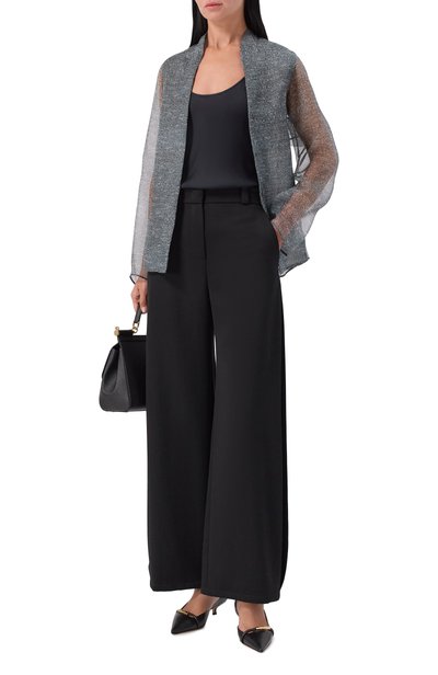 Шерстяные брюки GIORGIO ARMANI черного цвета по цене 215000 руб., арт. GW003478/TE10936, фото 2 Шерстяные брюки GIORGIO ARMANI, арт. GW003478/TE10936, фото 2
