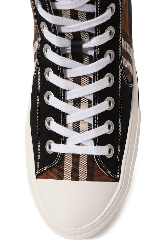 Комбинированные кеды Burberry 8062832 Коричневый  8062832 Фото 6