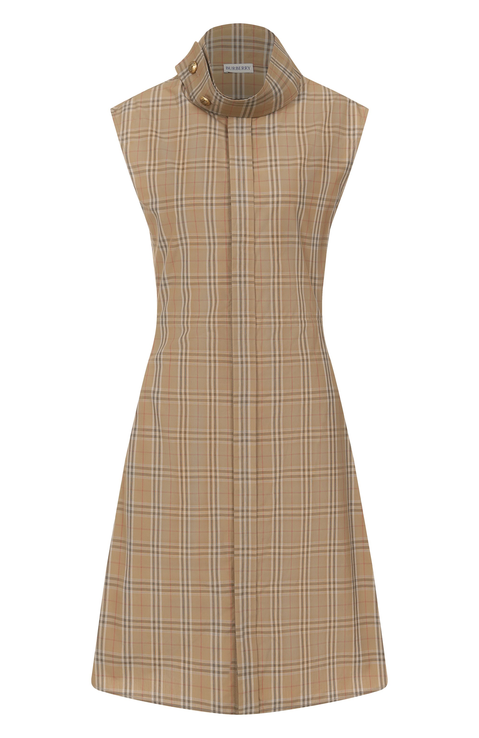 Хлопковое платье BURBERRY бежевого цвета по цене 137000 руб., арт. 8106169, фото 1 Хлопковое платье BURBERRY, арт. 8106169, фото 1