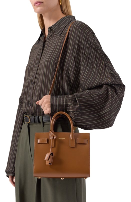 Сумка Sac de Jour nano Saint Laurent 392035/02G9W Коричневый  392035/02G9W Фото 2