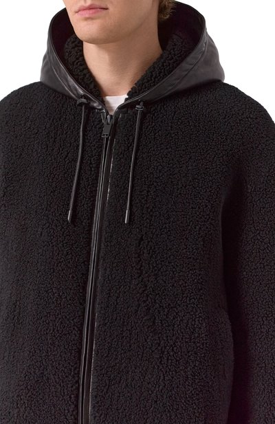 Бомбер из кашемира и шелка MVST черного цвета по цене 456500 руб., арт. TXECK-ES4390/LC1637, фото 5 Бомбер из кашемира и шелка MVST, арт. TXECK-ES4390/LC1637, фото 5