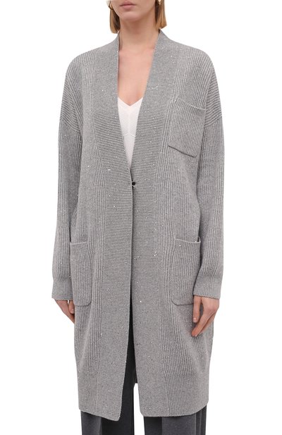 Кардиган из смеси кашемира и шерсти BRUNELLO CUCINELLI, арт. MBM755806, фото 3