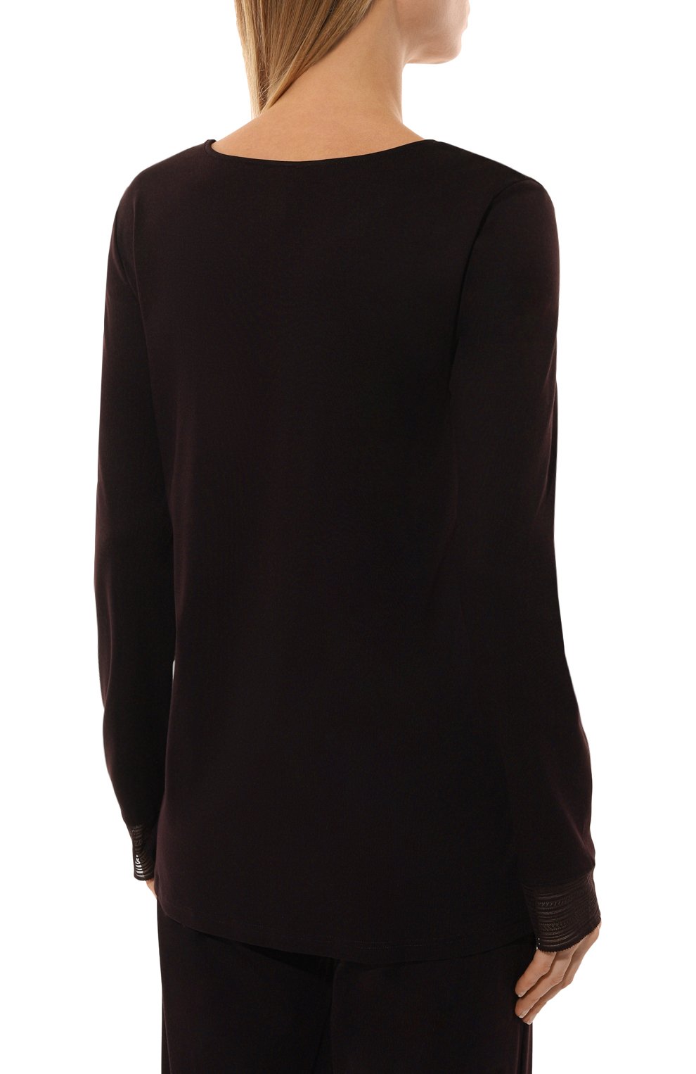 Хлопковая пижама HANRO темно-фиолетового цвета по цене 30940 руб., арт. 074879, фото 4 Хлопковая пижама HANRO, арт. 074879, фото 4