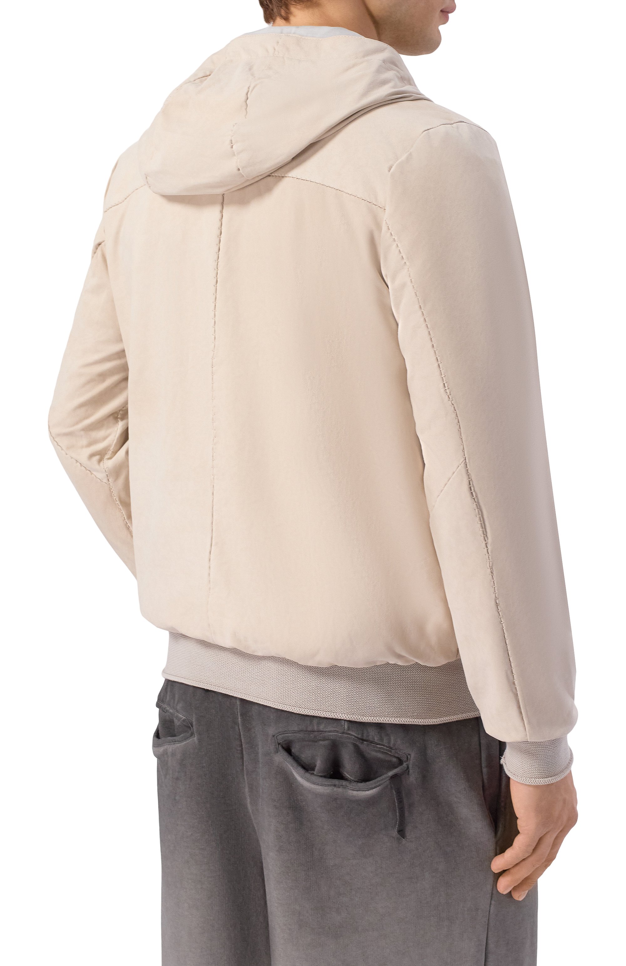 Кожаный бомбер GIORGIO BRATO, арт. GU26S14096NAPSTM, фото 4